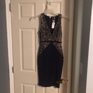 Navy blue cocktail dress